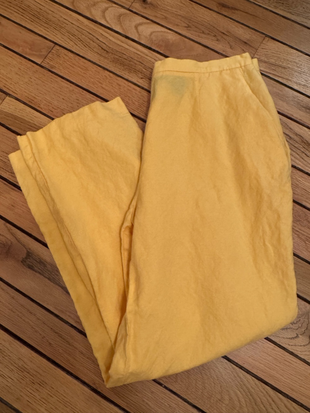 Norton McNaughton Yellow/Orangish Linen Blend Pants